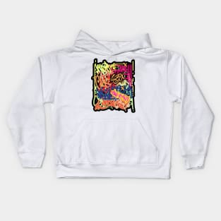 Abstract graffiti Kids Hoodie